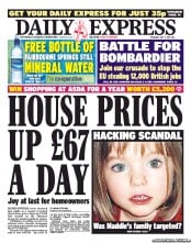Daily Express (UK) Newspaper Front Page for 7 July 2011