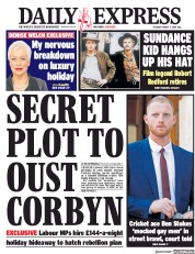 Daily Express (UK) Newspaper Front Page for 7 August 2018