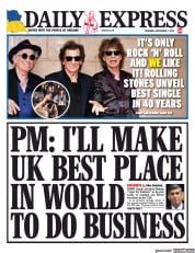 Daily Express front page for 7 September 2023