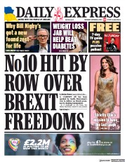 Daily Express (UK) Newspaper Front Page for 8 October 2022