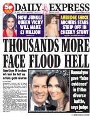 Daily Express (UK) Newspaper Front Page for 8 December 2015