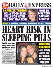 Daily Express (UK) Newspaper Front Page for 8 January 2014