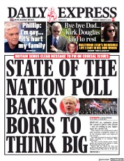 Daily Express (UK) Newspaper Front Page for 8 February 2020