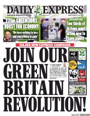 Daily Express (UK) Newspaper Front Page for 8 February 2021