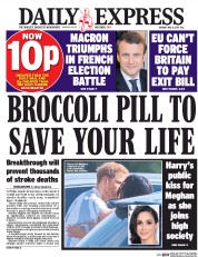 Daily Express (UK) Newspaper Front Page for 8 May 2017
