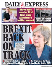 Daily Express (UK) Newspaper Front Page for 8 June 2018