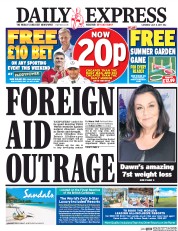 Daily Express (UK) Newspaper Front Page for 8 July 2017