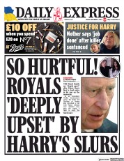 Daily Express (UK) Newspaper Front Page for 9 December 2022