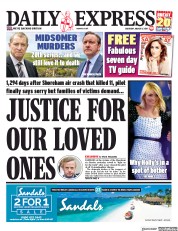 Daily Express (UK) Newspaper Front Page for 9 March 2019