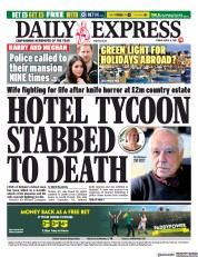 Daily Express (UK) Newspaper Front Page for 9 April 2021