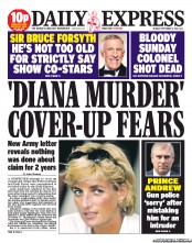 Daily Express Newspaper Front Page (UK) for 9 September 2013