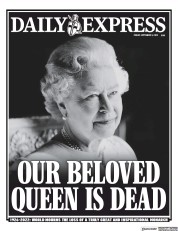 Daily Express front page for 9 September 2022