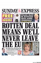 Daily Express Sunday (UK) Newspaper Front Page for 10 March 2019