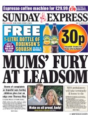Daily Express Sunday (UK) Newspaper Front Page for 10 July 2016