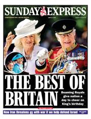Daily Express Sunday front page for 15 June 2025