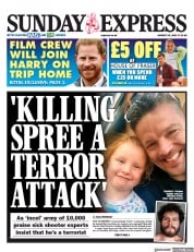 Daily Express Sunday (UK) Newspaper Front Page for 15 August 2021