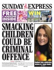 Daily Express Sunday front page for 16 March 2025