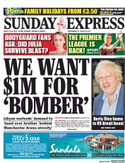 Daily Express Sunday (UK) Newspaper Front Page for 16 September 2018