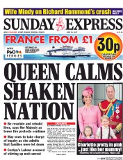 Daily Express Sunday (UK) Newspaper Front Page for 18 June 2017