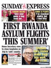 Daily Express Sunday (UK) Newspaper Front Page for 19 March 2023