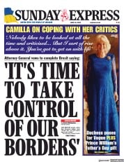 Daily Express Sunday (UK) Newspaper Front Page for 19 June 2022