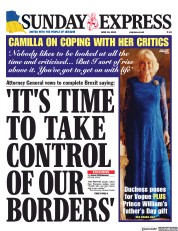 Daily Express Sunday (UK) Newspaper Front Page for 19 June 2022