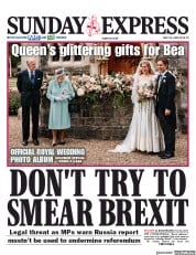 Daily Express Sunday (UK) Newspaper Front Page for 19 July 2020