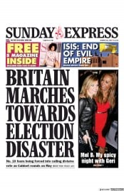 Daily Express Sunday (UK) Newspaper Front Page for 24 March 2019