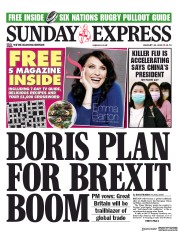 Daily Express Sunday (UK) Newspaper Front Page for 26 January 2020