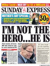Daily Express Sunday (UK) Newspaper Front Page for 26 March 2017