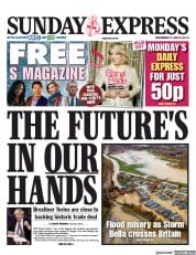 Daily Express Sunday (UK) Newspaper Front Page for 27 December 2020
