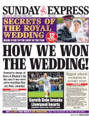 Daily Express Sunday (UK) Newspaper Front Page for 27 May 2018