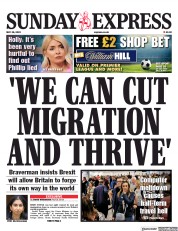 Daily Express Sunday (UK) Newspaper Front Page for 28 May 2023