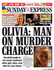 Daily Express Sunday (UK) Newspaper Front Page for 2 October 2022