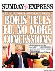 Daily Express Sunday (UK) Newspaper Front Page for 2 February 2020