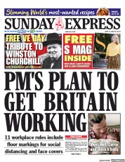 Daily Express Sunday (UK) Newspaper Front Page for 3 May 2020