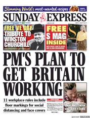 Daily Express Sunday (UK) Newspaper Front Page for 3 May 2020