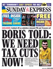 Daily Express Sunday (UK) Newspaper Front Page for 3 July 2022