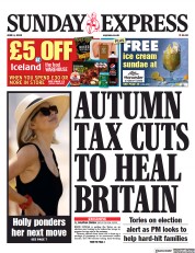 Daily Express Sunday front page for 4 June 2023