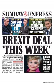 Daily Express Sunday (UK) Newspaper Front Page for 5 May 2019