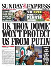 Daily Express Sunday front page for 6 April 2025
