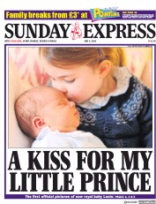 Daily Express Sunday (UK) Newspaper Front Page for 6 May 2018