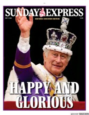 Daily Express Sunday front page for 7 May 2023