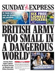 Daily Express Sunday front page for 8 June 2025