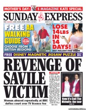 Daily Express Sunday Newspaper Front Page (UK) for 10 March 2013