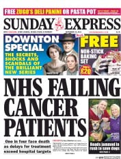 Daily Express Sunday (UK) Newspaper Front Page for 14 September 2014