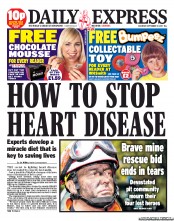 Daily Express Sunday (UK) Newspaper Front Page for 17 September 2011