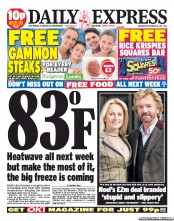 Daily Express Sunday Newspaper Front Page (UK) for 24 September 2011
