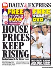 Daily Express Sunday (UK) Newspaper Front Page for 29 June 2013