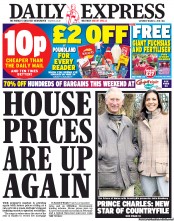 Daily Express Sunday Newspaper Front Page (UK) for 2 March 2013